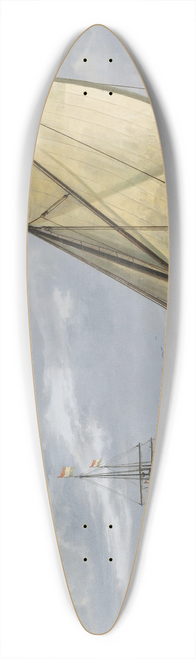 Aelbert Cuyp - Shipping on the Maas, Dordrecht 39.3 inch art pintail longboard deck