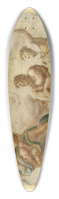 After Correggio - Saint Peter and other Seated Apostles, with Saint John the Evangelist Below 39.3 inch art pintail longboard deck