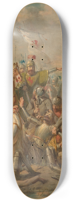 Barend Wijnveld - De hertog van Lotharingen wordt door Dirk III van Holland bij Dordrecht verslagen, Anno 1018 8.25 inch art skate deck