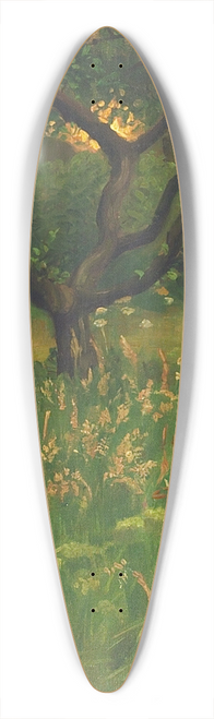 Agnes Slott-Mller - View of a garden 39.3 inch art pintail longboard deck