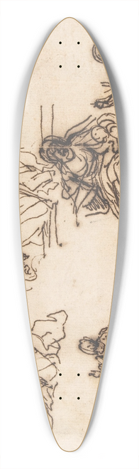 Agostino Masucci - Studies for the Education of the Virgin 39.3 inch art pintail longboard deck