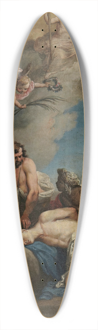 Agostino Ugolini - Decapitation of SS. Fermo and Rustico 39.3 inch art pintail longboard deck