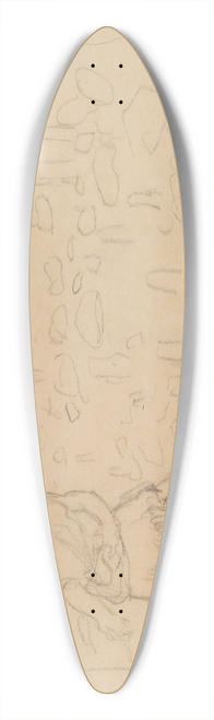 Akseli Gallen-Kallela - The Great Kalevala; Poem II,sketch 39.3 inch art pintail longboard deck