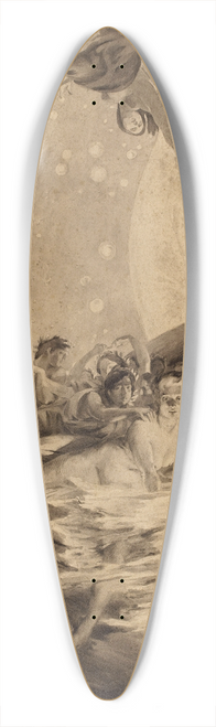 Albert Besnard - La Vrit entranant les sciences  sa suite rpand sa lumire sur les hommes 39.3 inch art pintail longboard deck