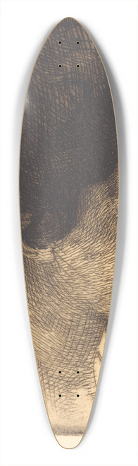 Albert Besnard - Woman in Full Profile (Grand profil de femme) 39.3 inch art pintail longboard deck