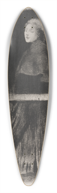 Albert Besnard - Woman with a Cape 39.3 inch art pintail longboard deck