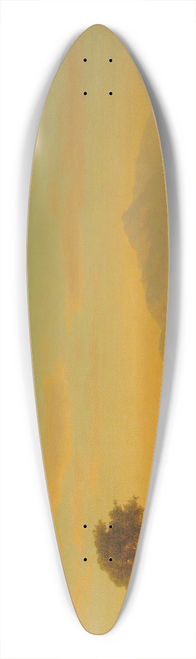 Albert Bierstadt - Ruins of Paestum 39.3 inch art pintail longboard deck