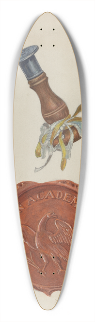 Albert Camilli - Bergen Academy Seal 39.3 inch art pintail longboard deck