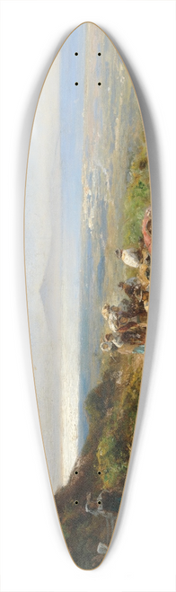 Albert Flamm - Homecoming of the Field Workers 39.3 inch art pintail longboard deck