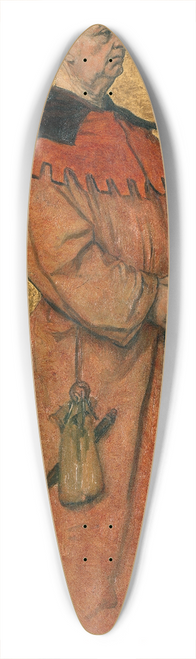 Albert Frans Lieven De Vriendt - Robrecht van den Borse 39.3 inch art pintail longboard deck