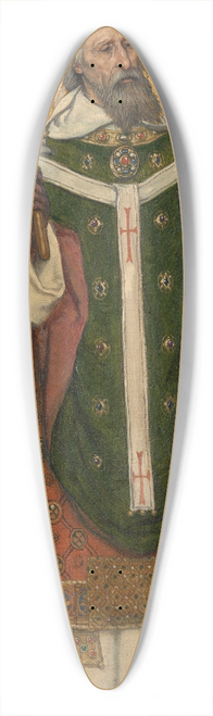Albert Frans Lieven De Vriendt - Saint Eloi Bishop of Noyon 39.3 inch art pintail longboard deck