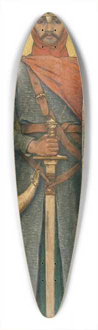 Albert Frans Lieven De Vriendt - Thierry of Alsace 39.3 inch art pintail longboard deck