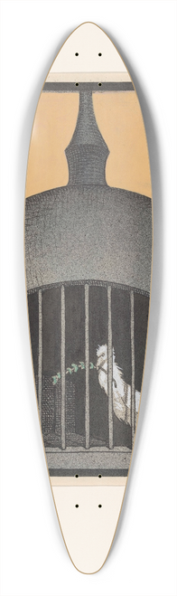 Albert Hahn - Toekomst 39.3 inch art pintail longboard deck