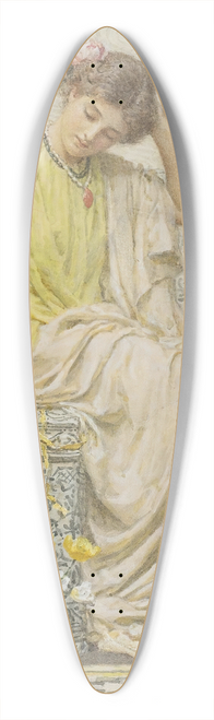 Albert Joseph Moore - Hairpins 39.3 inch art pintail longboard deck