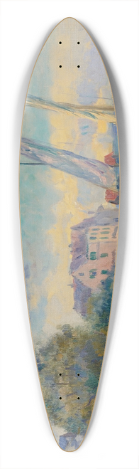 Albert Lebourg - Les Bords Du Lac De Gneve,  Saint-Gingolph 39.3 inch art pintail longboard deck