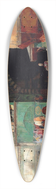 Alberto Pasini - Marketplace At The Entrance To A Bazaar, Constantinople 39.3 inch art pintail longboard deck