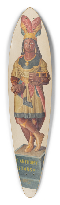 Albert Ryder - Cigar Store Indian 39.3 inch art pintail longboard deck