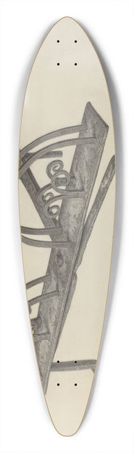Albert Taxson - Toast Rack 39.3 inch art pintail longboard deck
