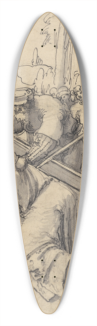 Albrecht Altdorfer - Christ Carrying the Cross 39.3 inch art pintail longboard deck