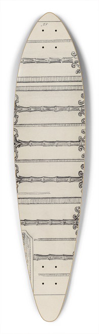 Al Curry - Cast Iron Fence 39.3 inch art pintail longboard deck