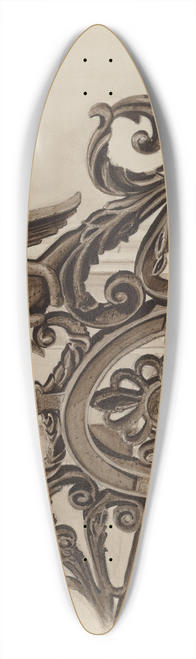 Al Curry - Cast Iron Ornament 39.3 inch art pintail longboard deck