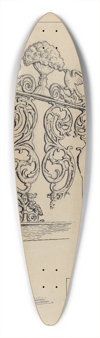 Al Curry - Iron Work on Doorway 39.3 inch art pintail longboard deck