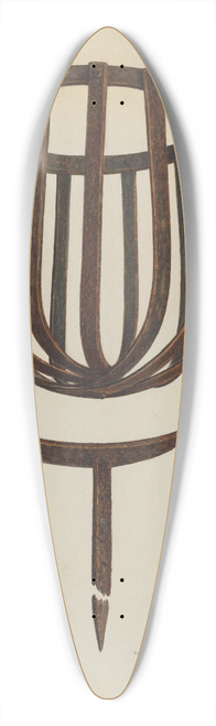 Al Curry - Pine Knot Flare Holder 39.3 inch art pintail longboard deck