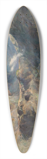 Aleksander Mroczkowski - Zielony Staw (Green Lake) at the Foot of Mounts Kocielec i winica 39.3 inch art pintail longboard deck