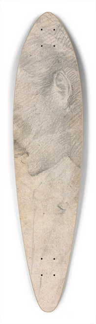 Alessandro Casolani - Profile of a Womans Head (recto) 39.3 inch art pintail longboard deck