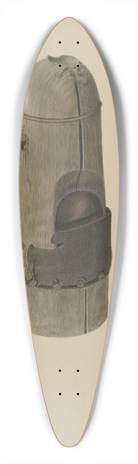 Alexander Anderson - Pump Valve and Sucker 39.3 inch art pintail longboard deck
