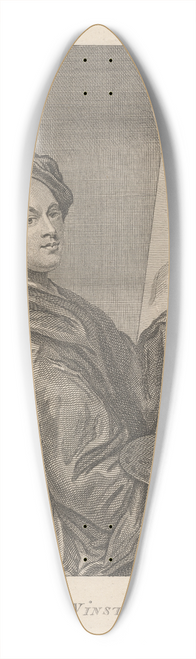 Alexander Bannerman - Hamlet Winstanley 39.3 inch art pintail longboard deck