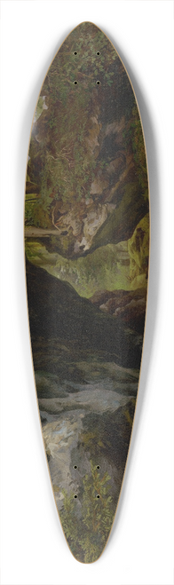 Alexander Brodszky - Forests Interior 39.3 inch art pintail longboard deck