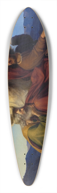 Alexander Heubel - Moses, Aaron and Hur 39.3 inch art pintail longboard deck