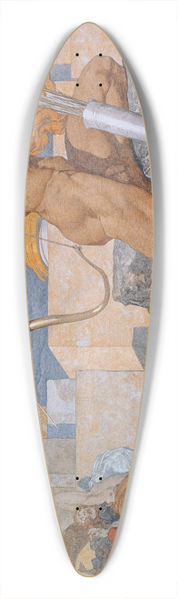 Alexander Rothaug - Apollo, sending out the plague arrows 39.3 inch art pintail longboard deck