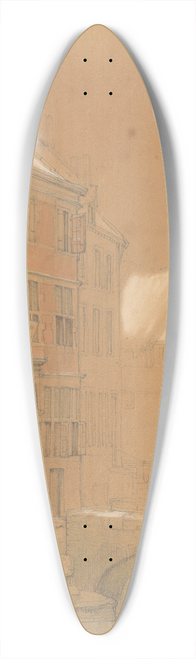 Alexander Schaepkens - Huis van leerlooiers te Maastricht 39.3 inch art pintail longboard deck
