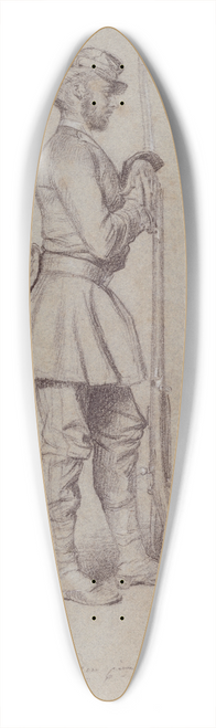 Alexandre Bida - Portrait de Georges Duruy. 39.3 inch art pintail longboard deck