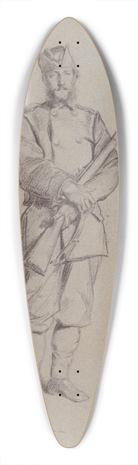 Alexandre Bida - Portrait de Georges Hachette. 39.3 inch art pintail longboard deck