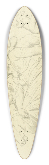 Alexandre Cabanel - Dcor de fronton 39.3 inch art pintail longboard deck