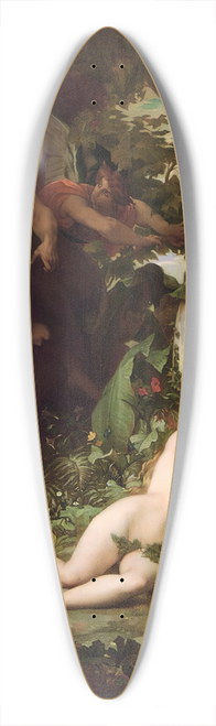 Alexandre Cabanel - The Expulsion Of Adam And Eve From The Garden Of Paradise 39.3 inch art pintail longboard deck