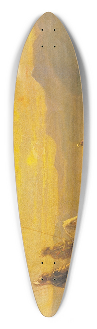 Alexandre-Gabriel Decamps - The Miraculous Draught of Fishes 39.3 inch art pintail longboard deck