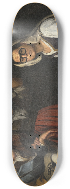 Bartolom Estebn Murillo - Four Figures On A Step 8.25 inch art skate deck