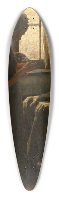 Alexandre Struys - The Breadwinner 39.3 inch art pintail longboard deck
