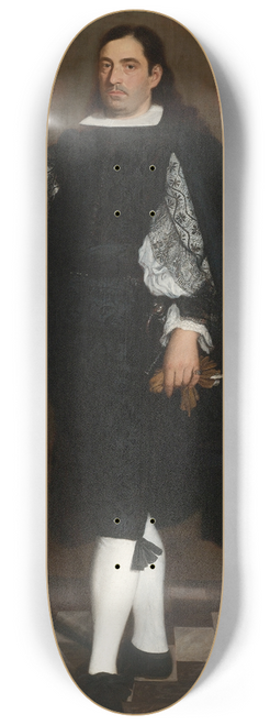 Bartolom Estebn Murillo - Portrait of A Gentleman, Presumably A Member of The Ostigliani Family 8.25 inch art skate deck