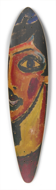 Alexej von Jawlensky - The Blue Mantilla 39.3 inch art pintail longboard deck