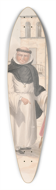 Alfred Diston - Dominican Friar 39.3 inch art pintail longboard deck