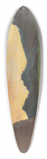 Alfred Jacob Miller - Buffalo Hunt 39.3 inch art pintail longboard deck