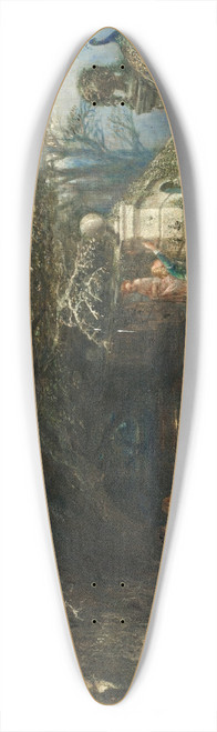 Alfred Joseph Woolmer - Haddon Hall Terrace 39.3 inch art pintail longboard deck