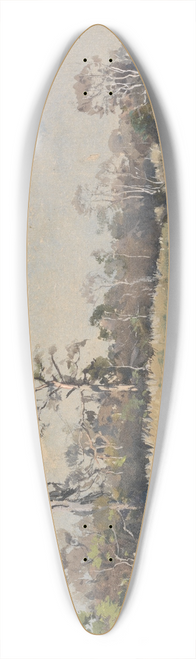 Alfred Parsons - A Creek at Wilmington, N.C. 39.3 inch art pintail longboard deck
