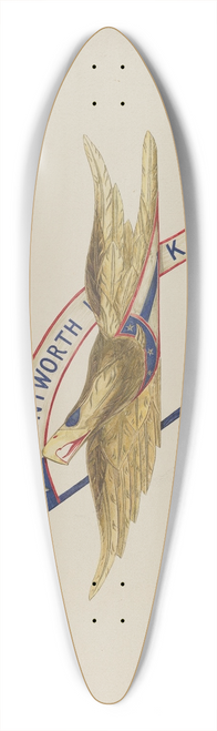 Alice Cosgrove - Carved Eagle 39.3 inch art pintail longboard deck