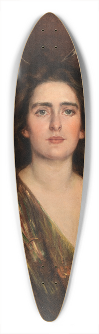 Alice Pike Barney - Laura at Sixteen 39.3 inch art pintail longboard deck
